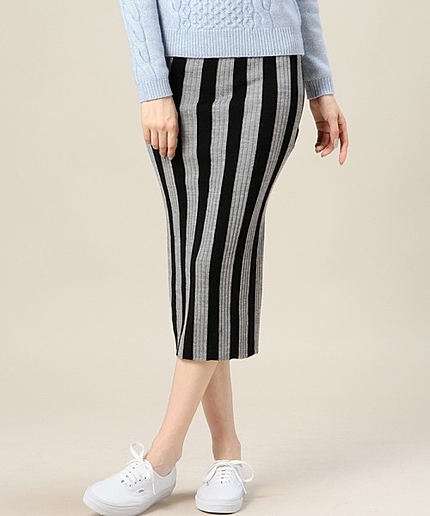 BYMC AMERICAN RETRO ストライプニットタイトスカート