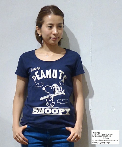 ☆【JourdeLanguage】VintageSnoopySKIプリントTシャツ