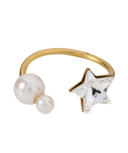 Another Edition×Sea’ds mara スター&フェイクパールリング/ AE×Seads/m STAR&PL R