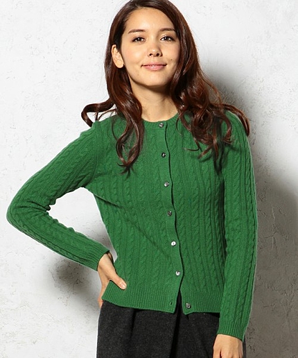 GC W/CA CABLE C/N カーディガン