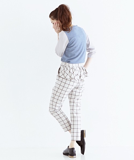 チェックバックフリルパンツ/ AE CHK バックフリル PT