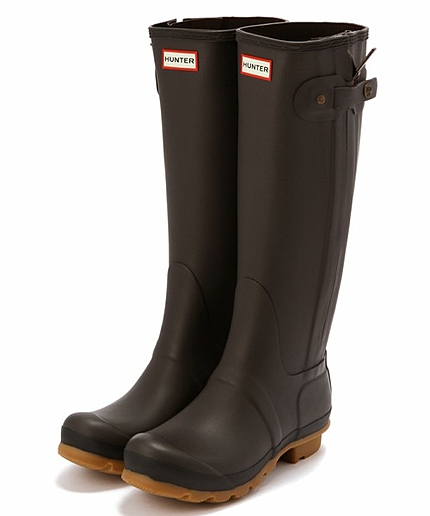 BYRI HUNTER SLIM TEXTURED レインブーツ