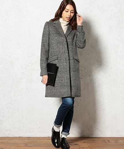 GT グレンCHK チェスターコート