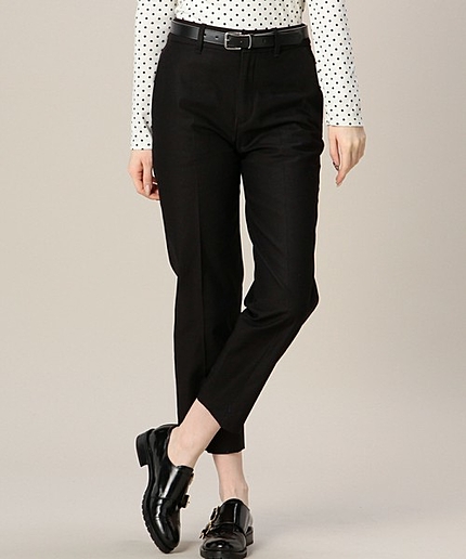 BYBC コットン ベルトテーパードパンツ