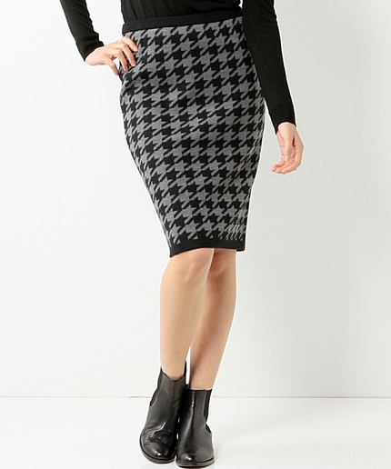 UA*SC ハウンドトゥース タイトスカート