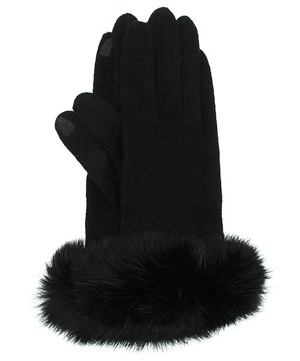 ＜closet story＞ジャ-ジラビットファーツキ グローブ （スマホ対応）