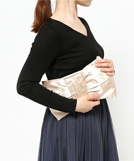 <Lapuis>BIGリボン クラッチ