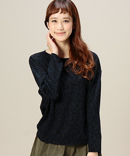 BYSF シックレオパードプリント ワイドロングスリーブ