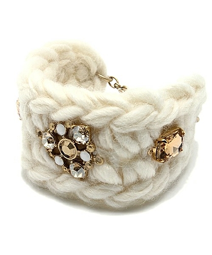 ＜closet story＞KNIT ビジュー ブレスレット