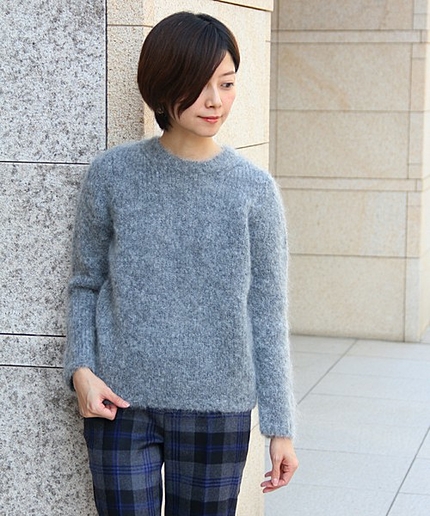 UAB モヘア クルーネック ニット