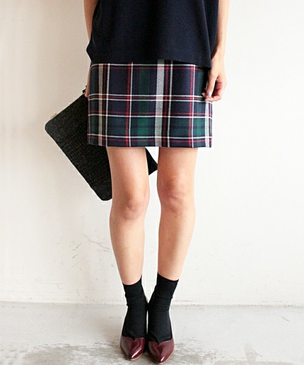 BYBC ∵チェックミニスカート