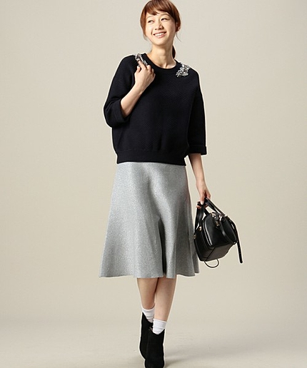 BYSF TORRAZZO DONNA ラメミドルスカート