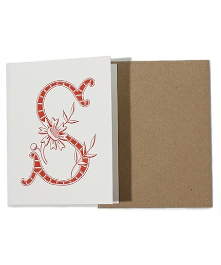 BY П AUSTIN PRESS モノグラムアルファベットカード S/T/Y