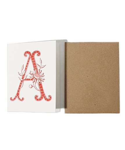 BY П AUSTIN PRESS モノグラムアルファベットカード A/E/H