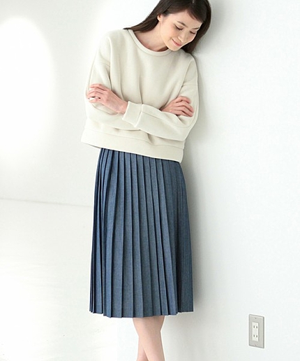 ＜SACRA（サクラ）＞プリーツスカート† 15SS