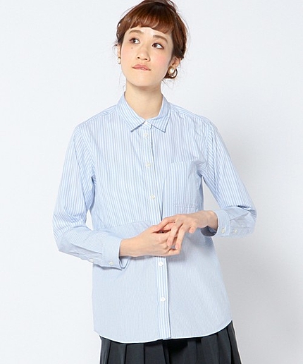 ストライプコンビシャツ/ AEBC STRIPE COMBI SHT