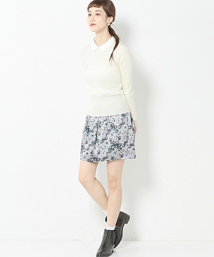 JOC PE フラワー プリント ウエストゴム スカート / 花柄