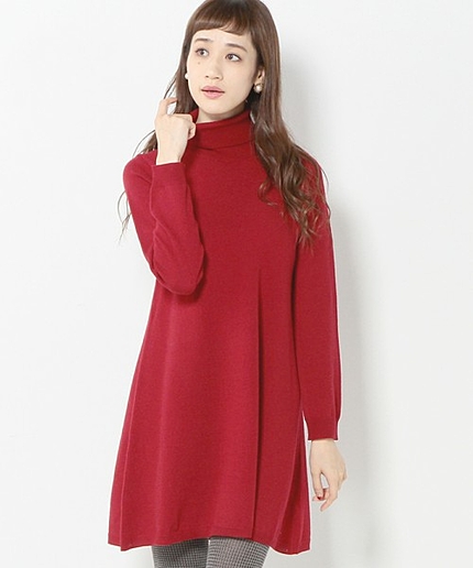 JOC ニット テンジク タートル フレア ワンピース / ニットワンピ