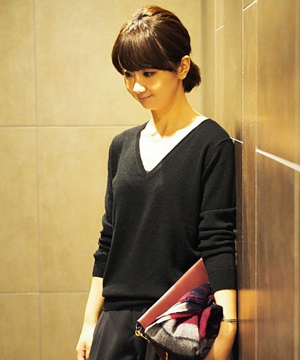 JOCCI 14CA  Vネック プルオーバー / ニット / カシミヤ　Ξ+