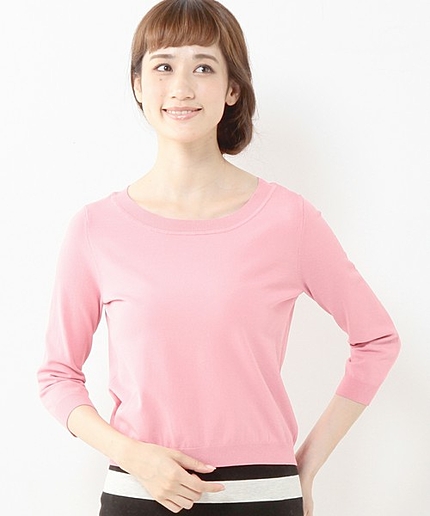 JOC R/NY ストレッチ クルーネック 7/SL / ニット / 無地　Ξ