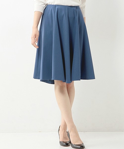 JOC CU/C ピケ フレア スカート / ひざ丈 / ミディ丈