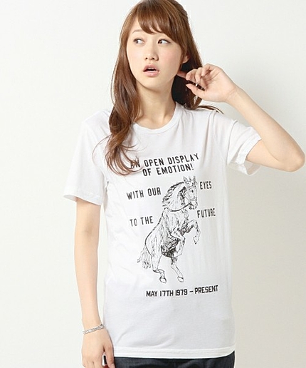 rxmance×JC HORSE TEE WH / ロマンス / コラボレーション