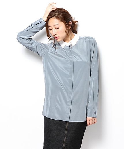 STRETCHCREPEDECHINEブラウス