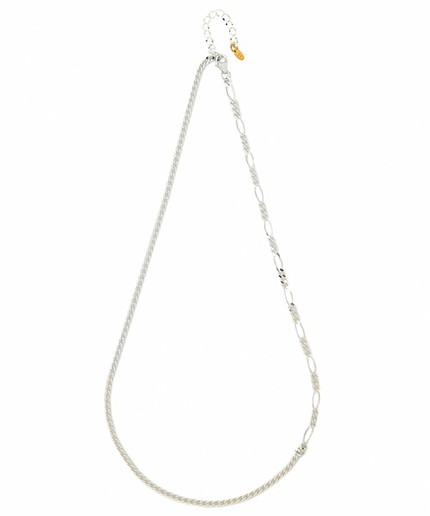 BY シルバー フラットリンク チェーンネックレス