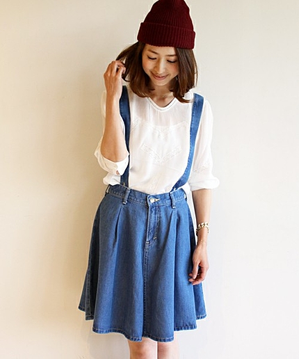 BYBC ∵LEE別注 フレアスカート/ネイビー ◆◆