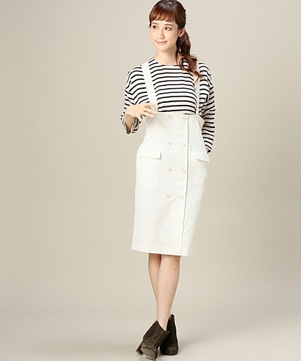 BY YUGE AVEC BEAUTY&YOUTH コードジャンパースカート