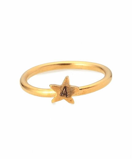 ▲BY JOLILI スターモチーフピンキーリング A-I