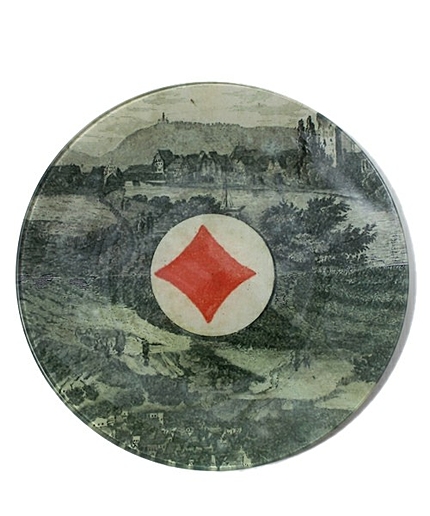 BY П JOHN DERIAN ラウンドプレート SEPIA DIAMOND