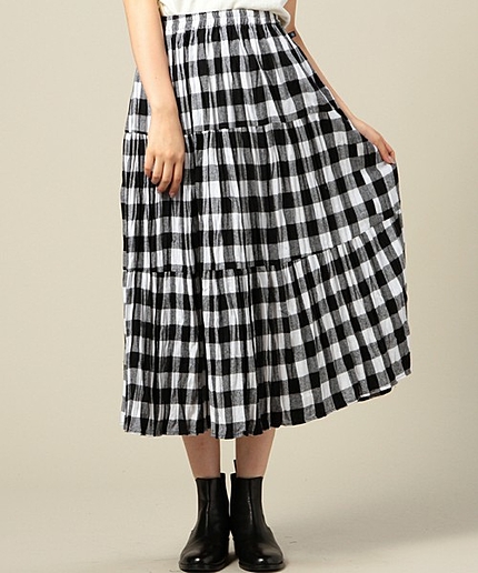 BYBC ROCK MOUNT チェックロングスカート