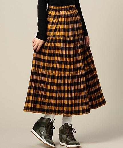 BYBC ROCK MOUNT チェックロングスカート