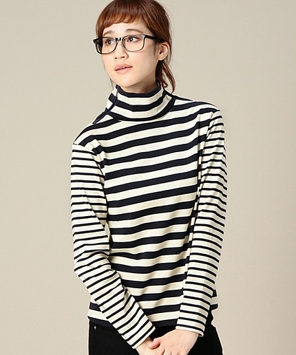 BY YUGE AVEC BEAUTY&YOUTH ボーダーカットソー