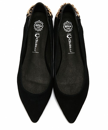 BYMC Jeffrey Campbell バックチェーンフラットパンプス