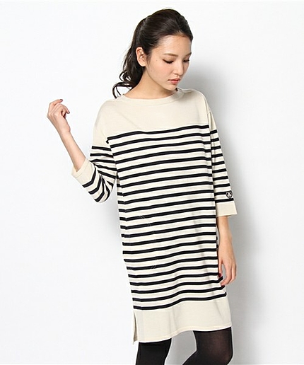 <ORCIVAL>ボーダー ニットワンピース