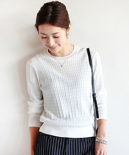 【予約】BYSF 14Gミニケーブルニット ∵§