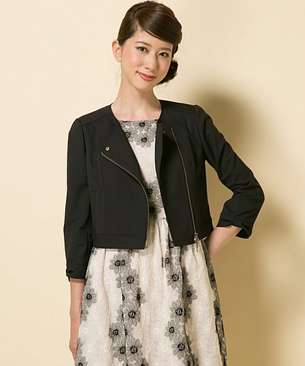 LAYLAノーカラージャケット