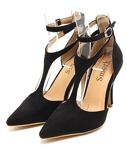 Yストラップパンプス