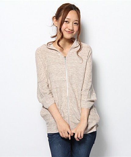 ○△GC LI ヘンケイ ZIP カーディガン