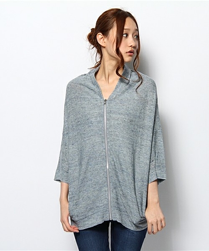 ○△GC LI ヘンケイ ZIP カーディガン