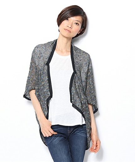 ○△GC A/C/N MIXガラ BOLEROカーディガン