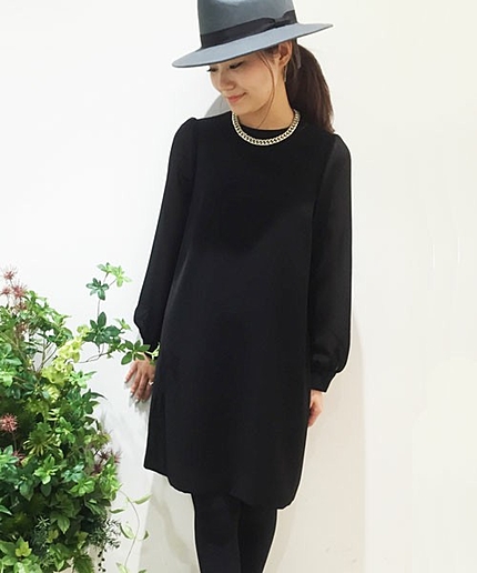 JP Wクロス×GG ロングスリーブワンピース / 二次会 / 結婚式 / パーティー / オケージョン / フォーマル