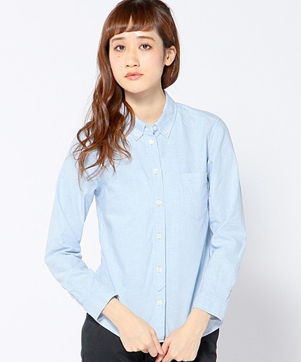 コットンオックスフォードボタンダウンシャツ/ AEBC COTTON OX BD