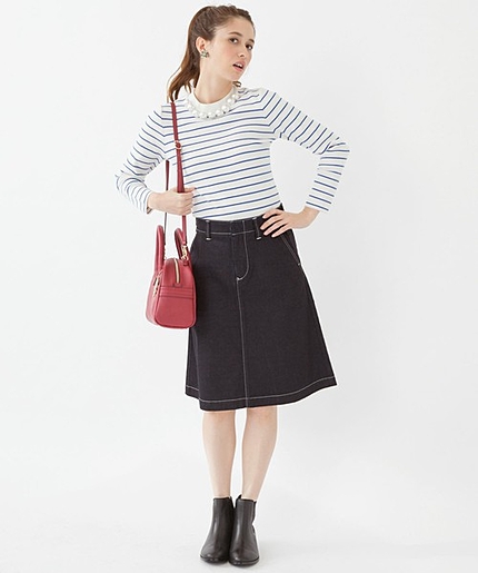 デニムフレアスカート/AEBC DENIM SK