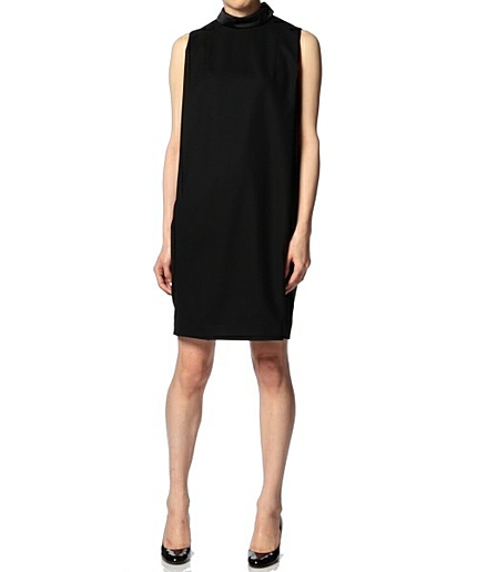 ASTRAET(アストラット）ジョーゼットハイネックノースリーブワンピース