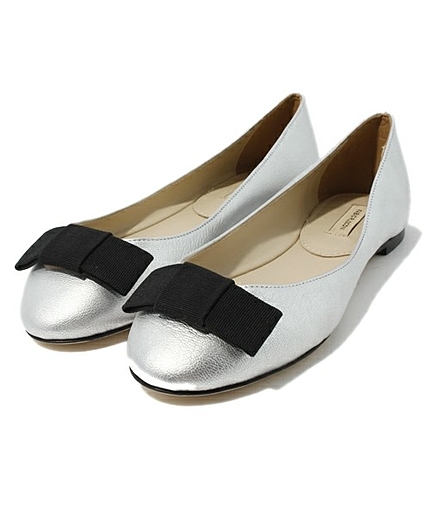 ●FABIO RUSCONI　メタリック リボン　フラット / ファビオ　ルスコーニ