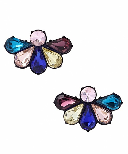 JC ハーフフラワー ピアス