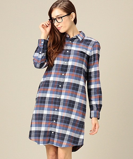 BYBC コットンネルチェックワンピース ◆◆